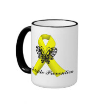Suicide Prevention Awareness Butterfly Ribbon Mug