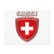 Suisse logo shield emblem flag of Switzerland Post Cards