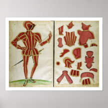 Suit of Armour for the Earl of Leicester from `An Print