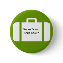 Suitcase On A Group Travel Name Tag Badge