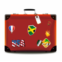Suitcase Photo Cut Outs