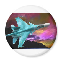 Sukhoi Su-47 (S-37) Berkut Supersonic Jet Fighter Fridge Magnets