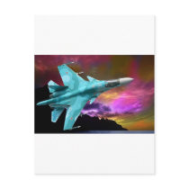 Sukhoi Su-47 (S-37) Berkut Supersonic Jet Fighter Post Card