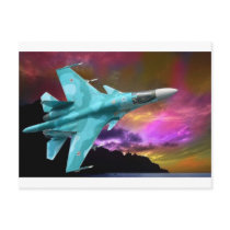 Sukhoi Su-47 (S-37) Berkut Supersonic Jet Fighter Postcards