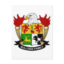 Sullivan Family Crest Postcards