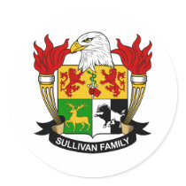 Sullivan Family Crest Stickers