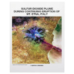 Sulphur Dioxide Plume Eruption Mt. Etna Italy letterhead
