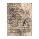 suminagashi bug postcards