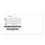 Summarizing Statistics (Educational Attitude) Business Cards