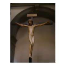 Summary Crucifix sculpted by Michelangelo , in San Postcard