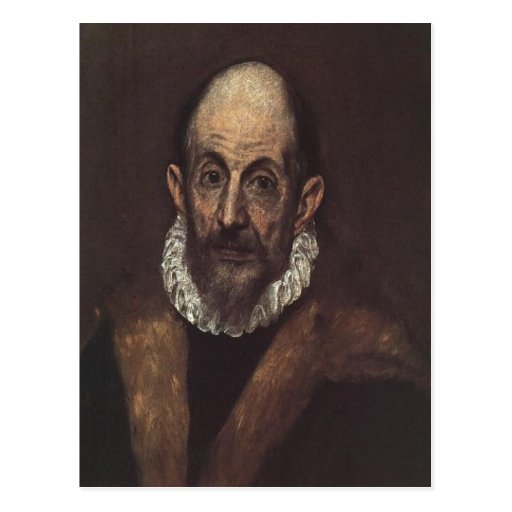 Summary Description El Greco self-portrait, 1604 D Post Cards