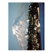 Summary Mount Rainier over Tacoma, Washington, USA Postcard