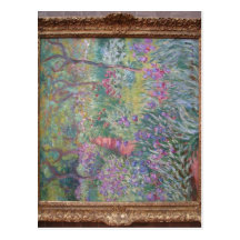 Summary The Artist's Garden at Giverny (1900), oil Post Card