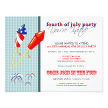 Summer 4th of July Party/Cookout Invitation :: 2