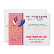 Summer 4th of July Party/Cookout Invitation :: 2a