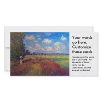 Summer art impressionist poppy fields by Monet