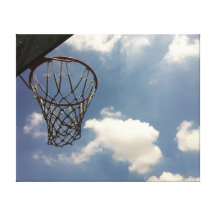Summer Basketball Gallery Wrap Canvas