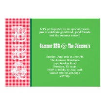 Summer BBQ Invitation