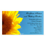 Summer Blue Sky with Yellow Sunflower Business Card Template
