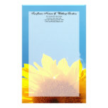 Summer Blue Sky with Yellow Sunflower Personalized Stationery