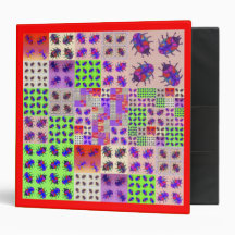 Summer Bugs 1&2 Collage 3 Ring Binder