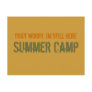 Summer Camp Postcard