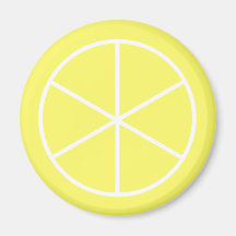 Summer Citrus Florida Lemon Fridge Magnets