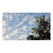 Summer Clouds Business Card Templates