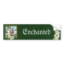 Summer Daisy Blue Fae Bumper Stickers