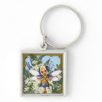Summer Daisy Blue Fae Keychain