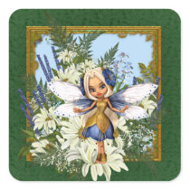 Summer Daisy Blue Fae Sticker