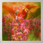 Summer Dragons (square)  Art Poster/Print
