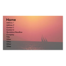 Summer dreams, sailing off the coast of southern C Business Card