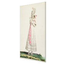 Summer Dress, fashion plate from 'Incroyables et M canvas prints