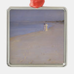 Summer evening at the South Beach, Skagen, 1893 Christmas Ornament