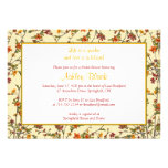 Summer Fall Garden Floral Bridal Shower Invitation