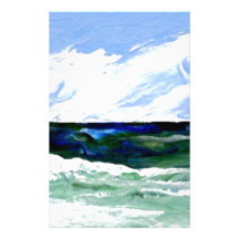 Summer Fantasy Ocean Art Seascape Sky Stationery Paper