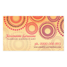 Summer Fireworks Fashion Retail Business Cards