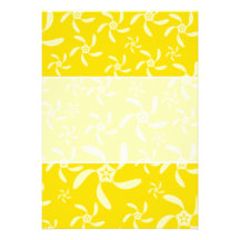 Summer Floral Design. Sunny Yellow. Announcements