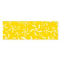 Summer Floral Design. Sunny Yellow. Business Card Template