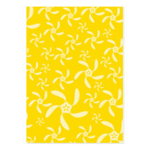 Summer Floral Design. Sunny Yellow. Business Card Template