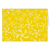 Summer Floral Design. Sunny Yellow. Cards