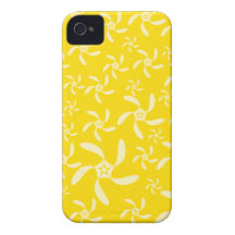 Summer Floral Design. Sunny Yellow. iPhone 4 Covers