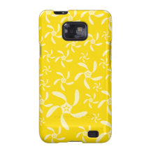 Summer Floral Design. Sunny Yellow. Samsung Galaxy S Covers