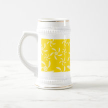 Summer Floral Design. Sunny Yellow. Coffee Mug