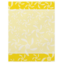 Summer Floral Design. Sunny Yellow. Flyer Design