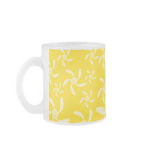 Summer Floral Design. Sunny Yellow. Coffee Mugs