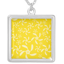 Summer Floral Design. Sunny Yellow. Necklaces