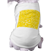 Summer Floral Design. Sunny Yellow. Pet Shirt