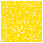 Summer Floral Design. Sunny Yellow. Photo Cut Outs